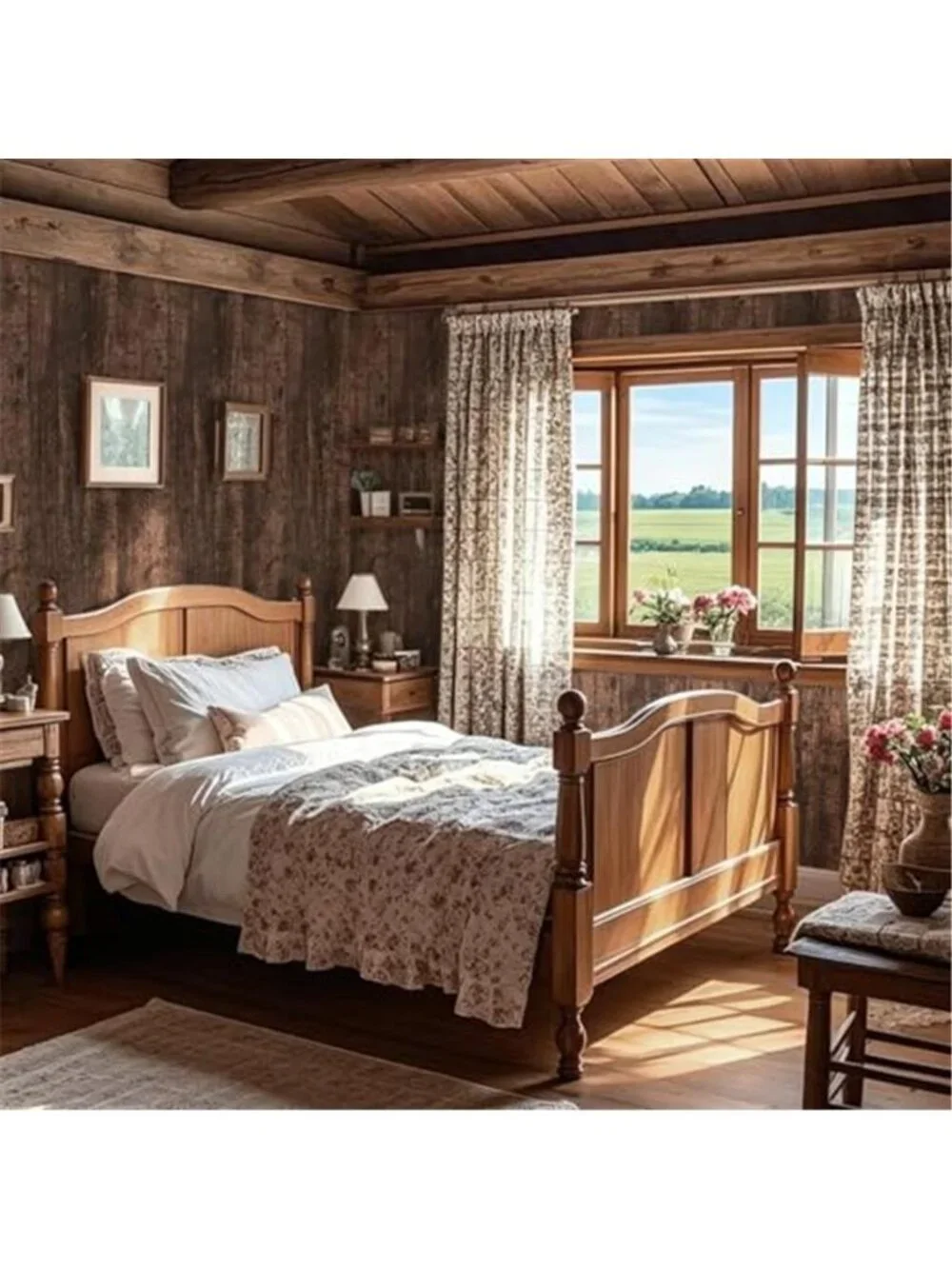 Brown Wood Contact Paper Peel Stick Wallpaper Rustic Wood Grain Vinyl Roll